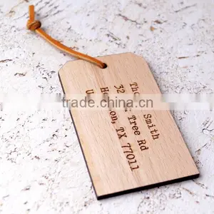Custom Made Logo and Painted Color Wooden Scutcheon Tags thumbnail-1