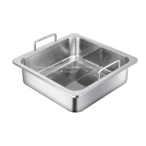 Stainless Steel T-type Fire Pot Utensils of Hot Pot Restaurant Store Available Induction Cooker thumbnail-1