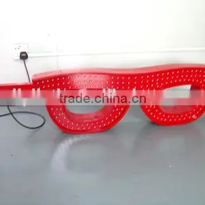 2015 LIYI Hot Selling Aluminum Led Sign / Outdoor Led Moving Sign for Glasses Shop With Infrared Remote Control Custom Neon Sign thumbnail-1