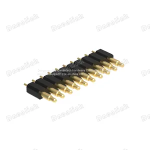 Dnenlink 2.54mm Pitch Single Row H4.0mm Straight Male Headert DIP Type PogoPin Header Connector thumbnail-3