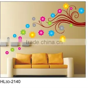 Warm Style Flower Trunk Removable Home Decorative 3D Wall Stickers thumbnail-1
