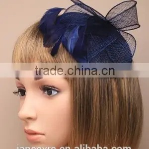 2015 New Coming Feather Fascinator Base Sinamay Hat thumbnail-1