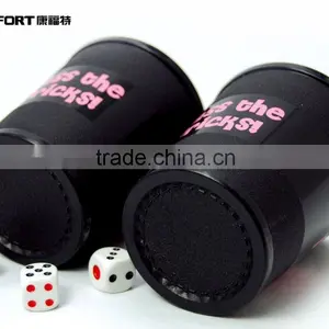 New Promotion Plastic pp Classical Leather Dice Cup thumbnail-3