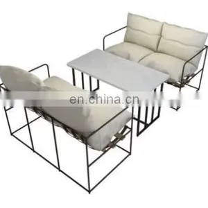 Nordic Light Luxury Simple Modern Sofa Set Furniture Industrial Coffee Shop Commercial Living Room Sofa Leisure Sectional Sofa thumbnail-5
