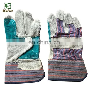 4SAFETY Wholesale Safety Industrial Work Cow Grain Leather Gloves thumbnail-5