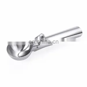 Amazon Top Seller 2021 Kitchen Accessories Icecream Ice Cream Tools Food Grade Stainless Steel Ice Cream Scoop thumbnail-2
