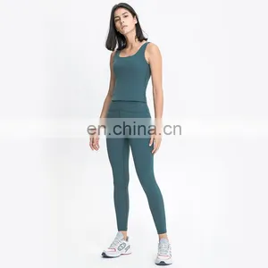 New Arrivals High Waisted Workout Gym Fitness Yoga Leggings Pants With Pockets Cross Waist and Spliced Mesh Design for Women thumbnail-3