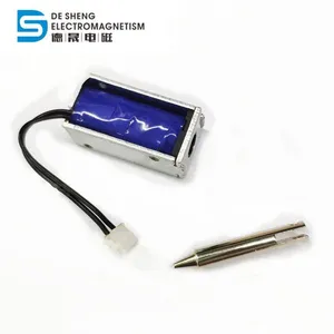 Mini Push Pull Solenoid DS-0530 12V DC Frame Type Micro Electromagnet thumbnail-3