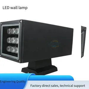 Led Waterproof High-power Square Wall Lights, 9*2w, 12*2w, Single-color Constant Lighting, Single-color With Controller, Rgb With Controller thumbnail-3
