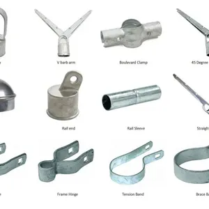 Fence Accessory Steel Clips for Round Post thumbnail-3