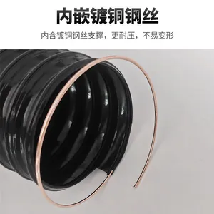 Black PU Steel Wire Reinforced Hose for Cotton Picker thumbnail-4