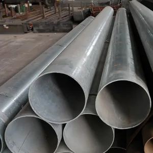 Durable Round Galvanized Steel Pipes and Rectangular Steel Pipes Used in Steel Structure Construction thumbnail-1