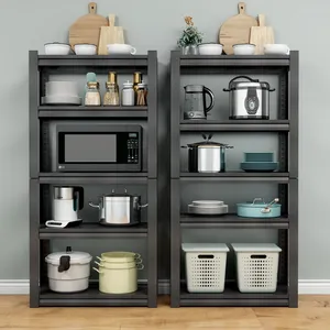Black 5-Layers Detachable Customized Steel Storage Shelf for Kitchen Office Warehouse thumbnail-3