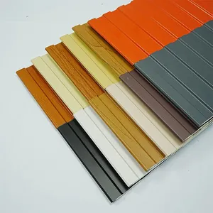 Pu Sandwich Panel Fire Proof Interior / Exterior Wall Panel Decorative Heat Insulation Metal Panel Metal Siding Panels thumbnail-1