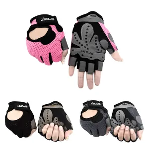 Wholesale Fingerless Gloves Gym Gloves Summer Short Workout Bicycle Gloves Outdoor Racing and Training Sport Cycling Gloves thumbnail-1