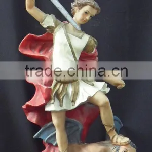 Polyresin Religious Handmade Decoration of Archangel Michael Statue thumbnail-1