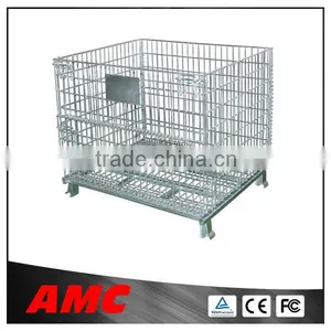 Heavy Duty Stackable Steel Wire Mesh Storage Cage thumbnail-1