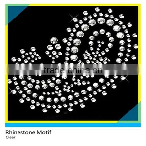 Hotfix Rhinestone Motif Customize Design Clear Glass Crystal For Clothing thumbnail-1