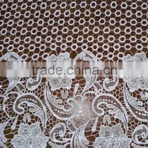 Embroidery Lace Fabric Milk Silk Water Soluble Full Lace for Garment Accessory thumbnail-4