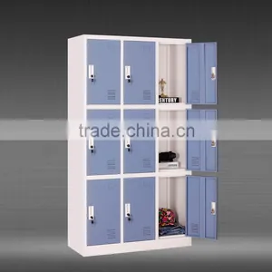 Factory Price Gym Locker Metal Storage Cabinet 9 Door Locker thumbnail-2