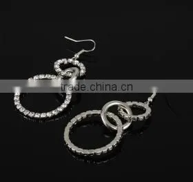 China Factory Hot Selling Tranditional Designs Woman Accessories Circle Shaped Charm Earring thumbnail-2