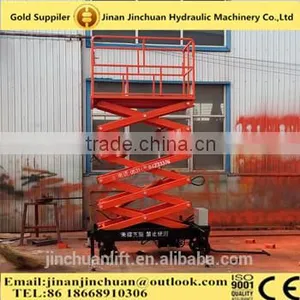 1.35~12m, 0.3 Ton Mobile Hydraulic Lifting /stationary Scissor /hydraulic Arm Lift Platform thumbnail-1