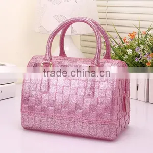 Woven Pattern Jelly Handbag Fashion thumbnail-1
