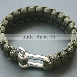 Fashion Stainless Steel Gold Clasp 550 Custom Paracord Bracelet thumbnail-2