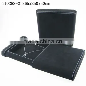 T1028E Custom Faux Leather Unique Drawer Jewelry Earring Box for Necklace thumbnail-5