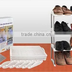 Multi-function Plastic Shoe Rack Cheap Shoe Rack Kitchen Plastic Storage Rack thumbnail-3