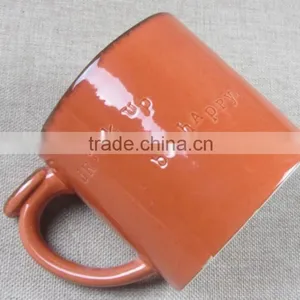 "Pinsun"capacity Glazed Stoneware Mug thumbnail-3