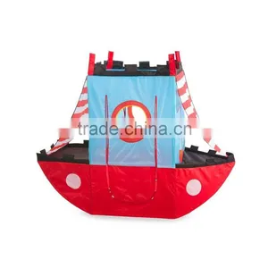 Foldable Beach Pirate Ship Children Indoor Outdoor Play House Child Kids Pirate Tent thumbnail-2