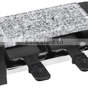350W Mini Size Electric Stone Raclette Grill for 2 Persons Home Use RG-002S thumbnail-2