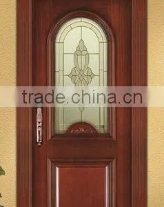 Wooden Glass Solid Interior Wooden Door thumbnail-1