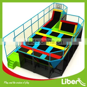 Colorful Economic Ginat Trampoline Amusement Park Large Rectangular Professional Free Jumping Area Indoor Trampoline Park thumbnail-2