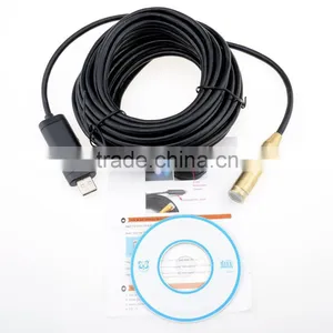 10M USB Cable Length Classic Copper Head Industrial Endoscope 14.5mm Lens USB Endoscope 4 LED IP67 Waterproof Camera Endoscope thumbnail-2