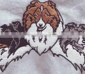 2016 Cartoon Animal Dog Custom Iron on Applique Cross, Iron on Embroidered Hockey Patches thumbnail-5