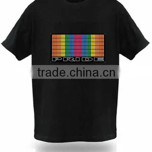 Promotions Colorful Flashing EL T-shirt thumbnail-1