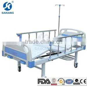 ISO9001&13485 Factory Low Price Foldable Manual Patient Bed thumbnail-1
