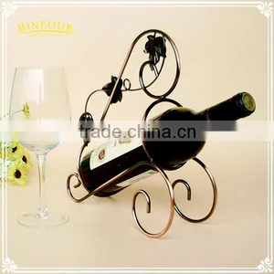 Continental Iron Wine Rack Creative Wine Cooler Vintage Wire Craft Ornaments thumbnail-5