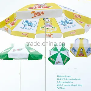 Hot Sell 2.2M 8 Panel Oxford Advertising Umbrella With Heat Transfer Printing Made in China thumbnail-1
