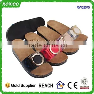 Flip Flops Women Wedge Sandals, High Heel Wedge Wood Sandals, Soft Wood Sandals thumbnail-1
