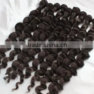 Hot New Products for 2014 One Donor 5a 100% Unprocessed Curly Intact Virgin Peruvian Hair thumbnail-3
