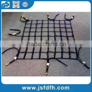2016 Newest Elastic Polyester Black Webbing Cargo Net Shipping Cargo Netting For Truck thumbnail-1