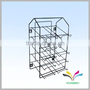 Factory Directly Cheap Custom Metal 2 Tiers Floor Stand Newspaper Display Rack thumbnail-6