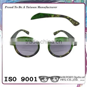 Novelty Retro Colored Tortoiseshell Pattern Round Frame Bifocal Sunglasses thumbnail-4