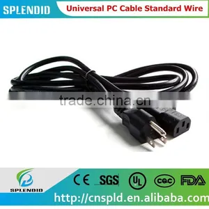 3-Prong 6 Ft Trapezoid Computer Power Cord Universal PC Cable Standard Wire thumbnail-1