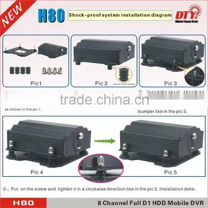 3G FULL D1 SD Card HDD Mdvr 8CH H.264 With GPS Tracking thumbnail-4