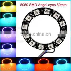 Good Quality 50mm DC12V Black PCB Full Circle Anegel Eyes for Honda City Led Lights thumbnail-1