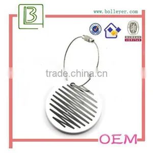 Round Metal Custom Paint Logo Design Key Chain thumbnail-3